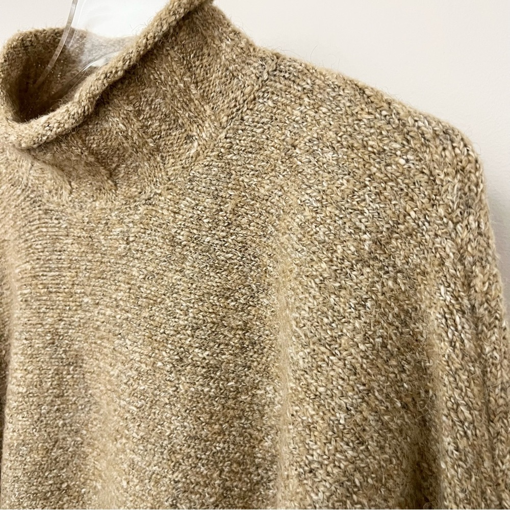 William Rast Marled Dolman Sleeve Mock Neck Wool Blend Cozy Sweater XS - Picture 8 of 14